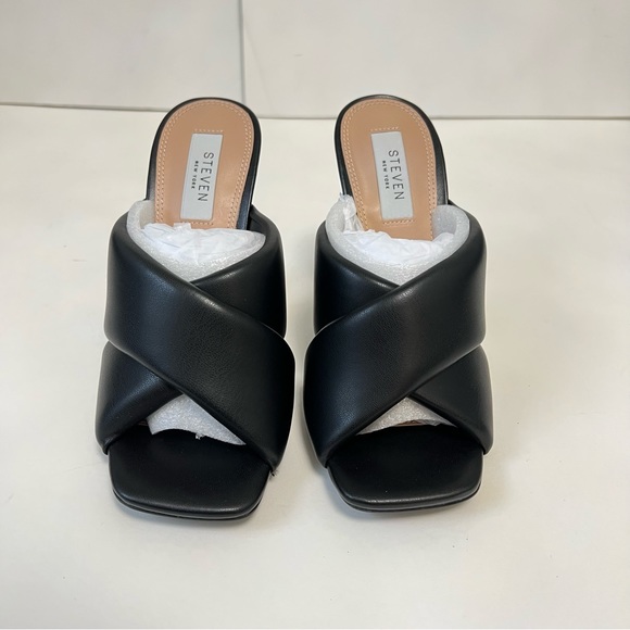 Steven New York Black Baga Heeled Sandal - New In Box - Reemoly - Picture 7 of 16